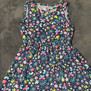 Limited Too Floral Kids Dress - Navy and Pink